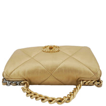 Load image into Gallery viewer, CHANEL 19 Flap Quilted Lambskin Leather Shoulder Bag Metallic Gold
