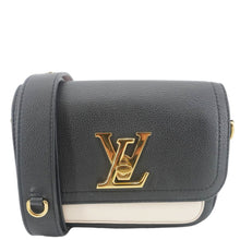 Load image into Gallery viewer, LOUIS VUITTON Lockme Tender Grained Calfskin Leather Shoulder Bag Black
