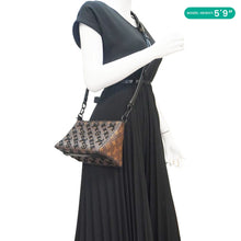Load image into Gallery viewer, LOUIS VUITTON Triangle  Monogram Tuffetage Messenger Bag Brown
