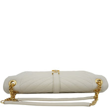 Load image into Gallery viewer, YVES SAINT LAURENT Envelope Large Mixed Matelasse Leather Shoulder Bag White
