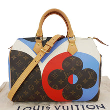 Load image into Gallery viewer, LOUIS VUITTON Speedy 30 Game On Bandouliere Monogram Canvas Shoulder Bag Brown
