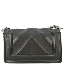 Load image into Gallery viewer, CHANEL Boy Small Leather Shoulder Bag Black
