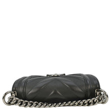 Load image into Gallery viewer, CHANEL Boy Small Leather Shoulder Bag Black
