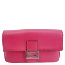 Load image into Gallery viewer, FENDI Micro Baguette Leather Crossbody Bag Pink
