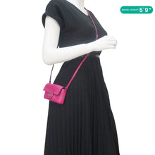 Load image into Gallery viewer, FENDI Micro Baguette Leather Crossbody Bag Pink
