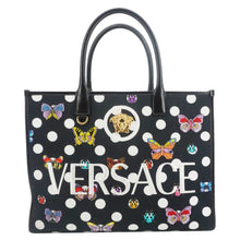 Load image into Gallery viewer, VERSACE x Dua Lipa Butterflies Canvas Tote Bag Black
