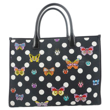 Load image into Gallery viewer, VERSACE x Dua Lipa Butterflies Canvas Tote Bag Black
