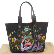 Load image into Gallery viewer, CHRISTIAN LOUBOUTIN Frangibus Canvas Tote Shoulder Bag Black
