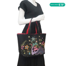 Load image into Gallery viewer, CHRISTIAN LOUBOUTIN Frangibus Canvas Tote Shoulder Bag Black

