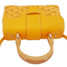 Load image into Gallery viewer, GOYARD Saigon Mini Chevron Print Coated Canvas Top Handle Shoulder Bag Yellow
