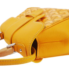 Load image into Gallery viewer, GOYARD Saigon Mini Chevron Print Coated Canvas Top Handle Shoulder Bag Yellow
