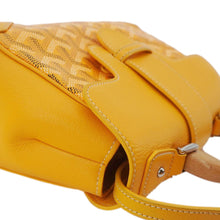 Load image into Gallery viewer, GOYARD Saigon Mini Chevron Print Coated Canvas Top Handle Shoulder Bag Yellow

