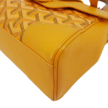 Load image into Gallery viewer, GOYARD Saigon Mini Chevron Print Coated Canvas Top Handle Shoulder Bag Yellow
