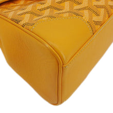 Load image into Gallery viewer, GOYARD Saigon Mini Chevron Print Coated Canvas Top Handle Shoulder Bag Yellow
