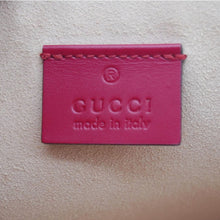 Load image into Gallery viewer, GUCCI Ghost Hamlet Skull Calfskin Leather Zip Pouch Hibiscus Red 457010
