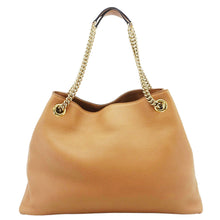 Load image into Gallery viewer, GUCCI Soho Medium Chain Leather Tote Bag Beige 536196
