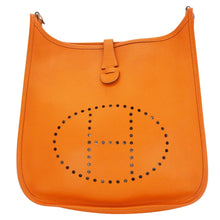 Load image into Gallery viewer, HERMES Evelyne PM Leather Crossbody Bag Orange
