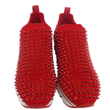 Load image into Gallery viewer, CHRISTIAN LOUBOUTIN Spike Sock Sneakers Red Size US 6
