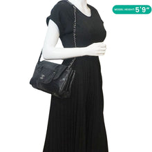 Load image into Gallery viewer, CHANEL Pocket in The City Caviar Leather Shoulder Bag Black
