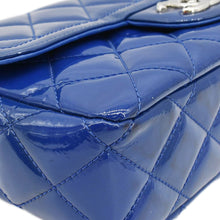 Load image into Gallery viewer, CHANEL Coco Shine Flap Small Quilted Patent Leather Shoulder Bag Blue
