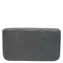 Load image into Gallery viewer, LOUIS VUITTON Felicie Pochette Empreinte Leather Crossbody Bag Black
