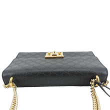 Load image into Gallery viewer, GUCCI Padlock Medium Leather Chain Shoulder Bag Black 409486
