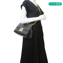Load image into Gallery viewer, GUCCI Padlock Medium Leather Chain Shoulder Bag Black 409486
