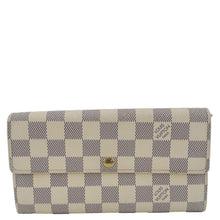 Load image into Gallery viewer, LOUIS VUITTON Porte Tresor Damier Azur Wallet White
