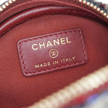 Load image into Gallery viewer, CHANEL Round Tweed Chain Clutch Crossbody Bag Red
