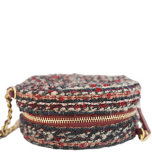 Load image into Gallery viewer, CHANEL Round Tweed Chain Clutch Crossbody Bag Red
