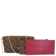 Load image into Gallery viewer, LOUIS VUITTON Felicie Pochette Monogram Canvas Crossbody Bag Brown
