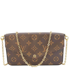 Load image into Gallery viewer, LOUIS VUITTON Felicie Pochette Monogram Canvas Crossbody Bag Brown
