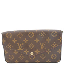 Load image into Gallery viewer, LOUIS VUITTON Felicie Pochette Monogram Canvas Crossbody Bag Brown
