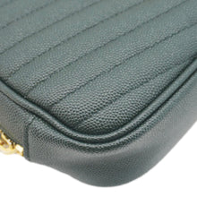 Load image into Gallery viewer, YVES SAINT LAURENT Lou Mini Chevron Leather Camera Crossbody Bag Green
