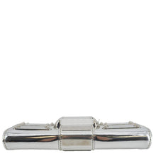 Load image into Gallery viewer, GUCCI Mirror Metallic Patent Leather Clutch Silver
