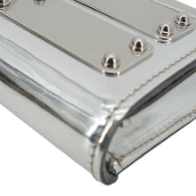 Load image into Gallery viewer, GUCCI Mirror Metallic Patent Leather Clutch Silver
