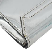 Load image into Gallery viewer, GUCCI Mirror Metallic Patent Leather Clutch Silver
