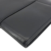 Load image into Gallery viewer, BALENCIAGA Hourglass flat Calfskin Leather Pouch Black
