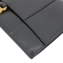 Load image into Gallery viewer, BALENCIAGA Hourglass flat Calfskin Leather Pouch Black
