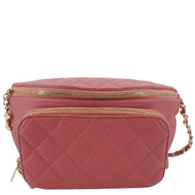 Load image into Gallery viewer, CHANEL Business Affinity Quilted Caviar Leather Belt Bag Pink
