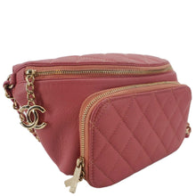 Load image into Gallery viewer, CHANEL Business Affinity Quilted Caviar Leather Belt Bag Pink

