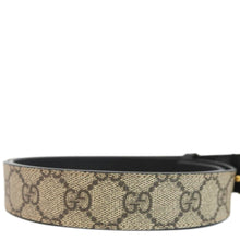 Load image into Gallery viewer, GUCCI Double G Buckle GG Supreme Leather Belt Beige 625839 Size 90.36
