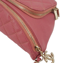 Load image into Gallery viewer, CHANEL Business Affinity Quilted Caviar Leather Belt Bag Pink
