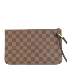 Load image into Gallery viewer, LOUIS VUITTON Wristlet Pochette Damier Ebene Pouch Brown
