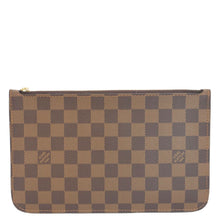 Load image into Gallery viewer, LOUIS VUITTON Wristlet Pochette Damier Ebene Pouch Brown
