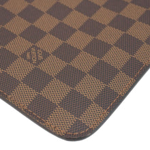 Load image into Gallery viewer, LOUIS VUITTON Wristlet Pochette Damier Ebene Pouch Brown
