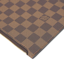 Load image into Gallery viewer, LOUIS VUITTON Wristlet Pochette Damier Ebene Pouch Brown
