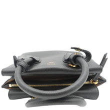 Load image into Gallery viewer, MCM Milla Mini Grained Calfskin Leather Tote Shoulder Bag Black
