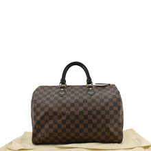 Load image into Gallery viewer, LOUIS VUITTON Speedy 35 Damier Ebene Satchel Bag Brown
