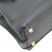 Load image into Gallery viewer, MCM Milla Mini Grained Calfskin Leather Tote Shoulder Bag Black
